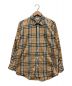 Burberry's（バーバリーズ）の古着「シャドーホース ノバチェックシャツ」｜ベージュ×ブラック