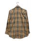 Burberry's (バーバリーズ) シャドーホース ノバチェックシャツ ベージュ×ブラック サイズ:M：13000円