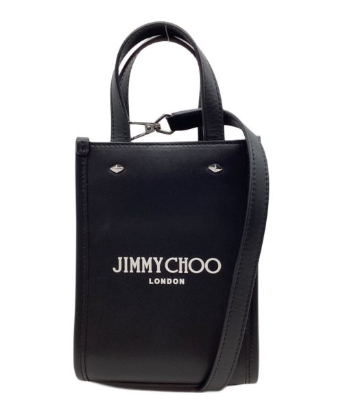 JIMMY CHOO（ジミーチュウ）JIMMY CHOO (ジミーチュウ) 2WAYバッグ(Mini N/S Tote) ブラックの古着・服飾アイテム