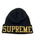 New Era (ニューエラ) SUPREME (シュプリーム) ニット帽 ブラック：6000円