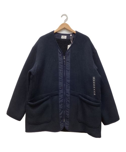 Engineered Garments（エンジニアド ガーメンツ）Engineered Garments (エンジニアド ガーメンツ) UNIQLO (ユニクロ) ノーカラーコート ネイビー サイズ:XL 未使用品の古着・服飾アイテム