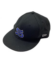 New Era×stussy（ニューエラ×ステューシー）の古着「キャップ」｜ブラック