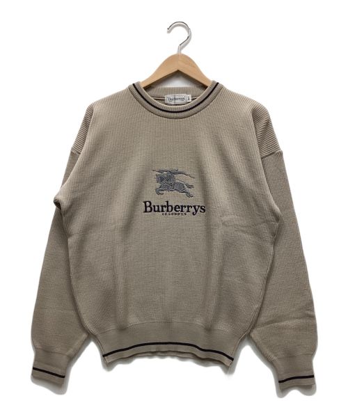 Burberry's（バーバリーズ）Burberry's (バーバリーズ) ロゴニット ベージュ サイズ:MAの古着・服飾アイテム