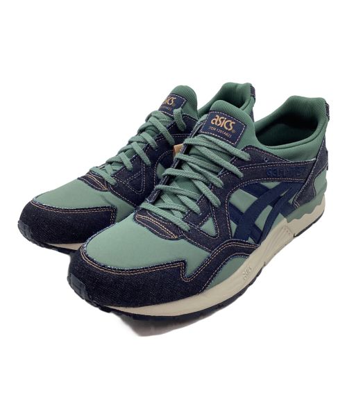 asics（アシックス）asics (アシックス) スニーカー グリーン×ネイビー サイズ:29の古着・服飾アイテム