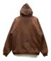 中古・古着 CarHartt (カーハート) ジップパーカー ブラウン サイズ:不明：5000円