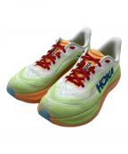 HOKAONEONEホカオネオネ）の古着「ランニングシューズ」｜グリーン×オレンジ