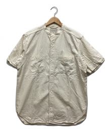 THE DROWING ROOM×NIGEL CABOURN（ザ ドロイングルーム×ナイジェルケーボン）の古着「ノーカラーシャツ」｜クリーム