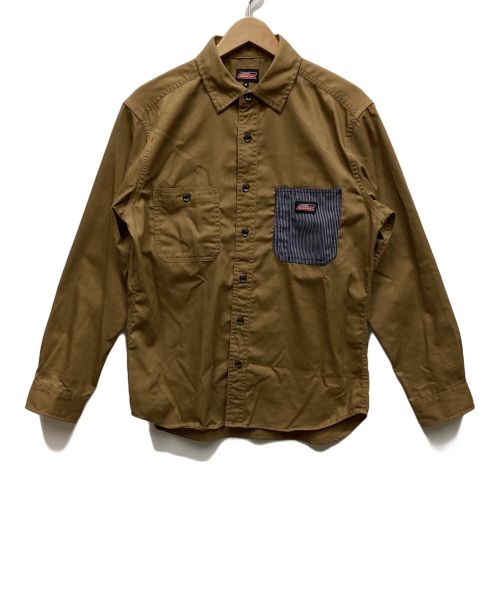 Dickies（ディッキーズ）Dickies (ディッキーズ) ロングスリーブシャツ ブラウン サイズ:Mの古着・服飾アイテム