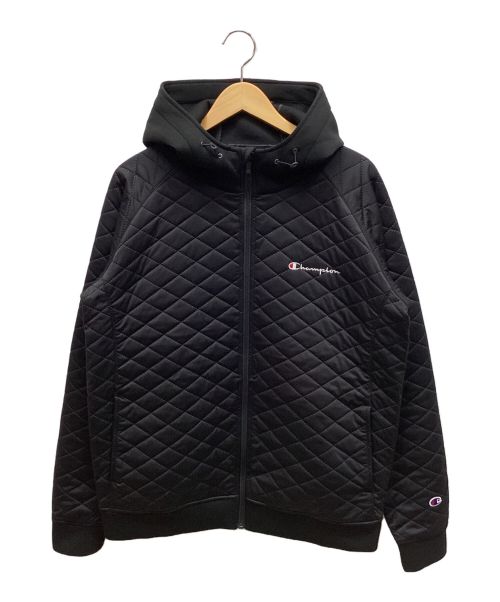 Champion（チャンピオン）Champion (チャンピオン) キルティングジャケット ブラック サイズ:Lの古着・服飾アイテム