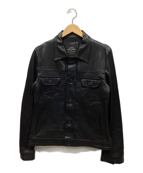 UNITED ARROWS（ユナイテッドアローズ）UNITED ARROWS (ユナイテッドアローズ) ラムレザージャケット ブラック サイズ:XLの古着・服飾アイテム