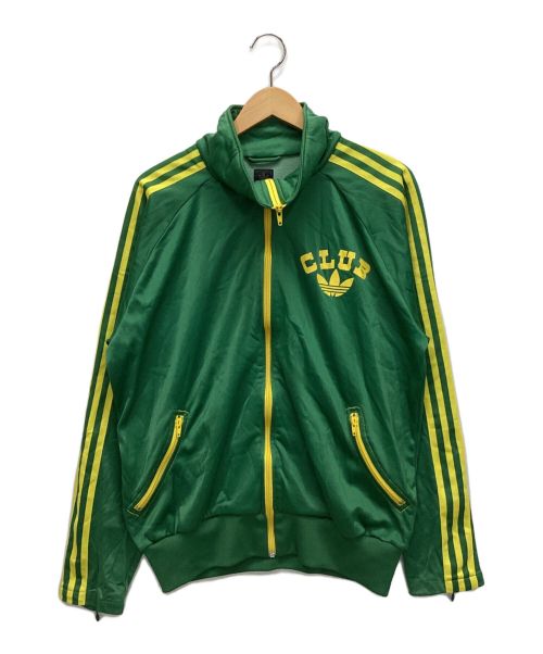 adidas Originals（アディダスオリジナル）adidas Originals (アディダスオリジナル) ジップジャケット グリーン×イエロー サイズ:Oの古着・服飾アイテム