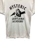 中古・古着 Hysteric Glamour (ヒステリックグラマー) ロゴプリントカットソー ホワイト×ブラック サイズ:S：3980円