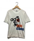 Hysteric Glamourヒステリックグラマー）の古着「GIRL&HALF BEAR T」｜ホワイト