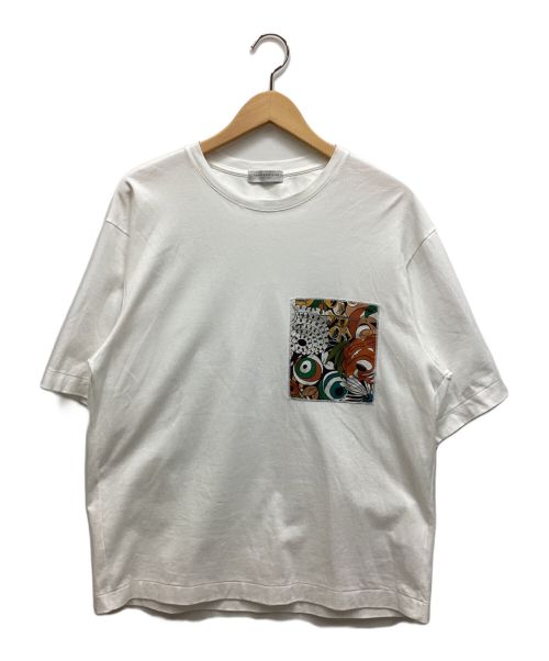 TOMORROW LAND（トゥモローランド）TOMORROW LAND (トゥモローランド) コットン プリントポケットTシャツ ホワイト サイズ:Mの古着・服飾アイテム