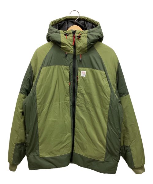 TOPO DESIGNS（トポデザイン）TOPO DESIGNS (トポデザイン) mountain puff hoodie グリーン サイズ:XLの古着・服飾アイテム