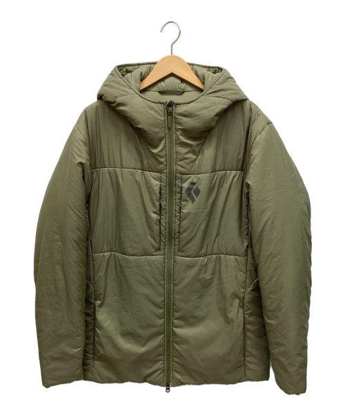 BLACK DIAMOND（ブラック ダイアモンド）BLACK DIAMOND (ブラック ダイアモンド) STANCE BELAY PARKA グリーン サイズ:Lの古着・服飾アイテム