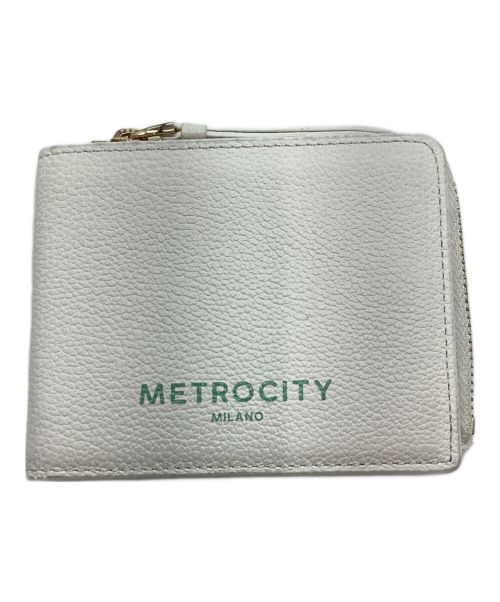 METROCITY（メトロシティ）METROCITY (メトロシティ) 財布 ホワイトの古着・服飾アイテム