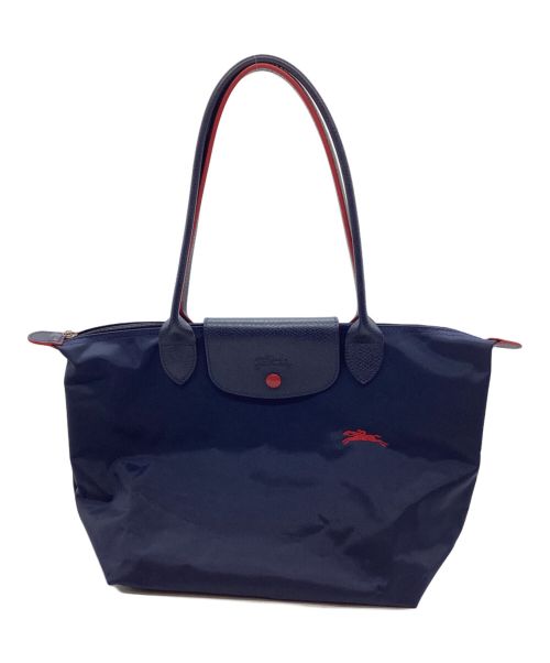 LONGCHAMP（ロンシャン）LONGCHAMP (ロンシャン) 折りたたみトートバッグ ネイビーの古着・服飾アイテム