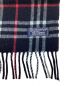 Burberry's (バーバリーズ) カシミヤマフラー ネイビー×レッド：2980円