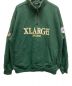 中古・古着 X-LARGE (エクストララージ) RECORDS HALF ZIP PULLOVER SWEAT グリーン サイズ:L：6000円