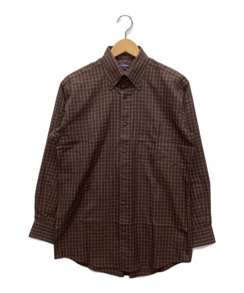 BURBERRY LONDON（バーバリーロンドン）BURBERRY LONDON (バーバリーロンドン) ロングスリーブシャツ ブラウン サイズ:Mの古着・服飾アイテム