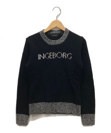 INGEBORG（インゲボルグ）の古着「ニット」｜ブラック×グレー