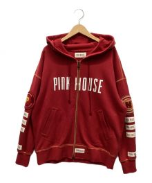 PINK HOUSE（ピンクハウス）の古着「ジップパーカー」｜レッド