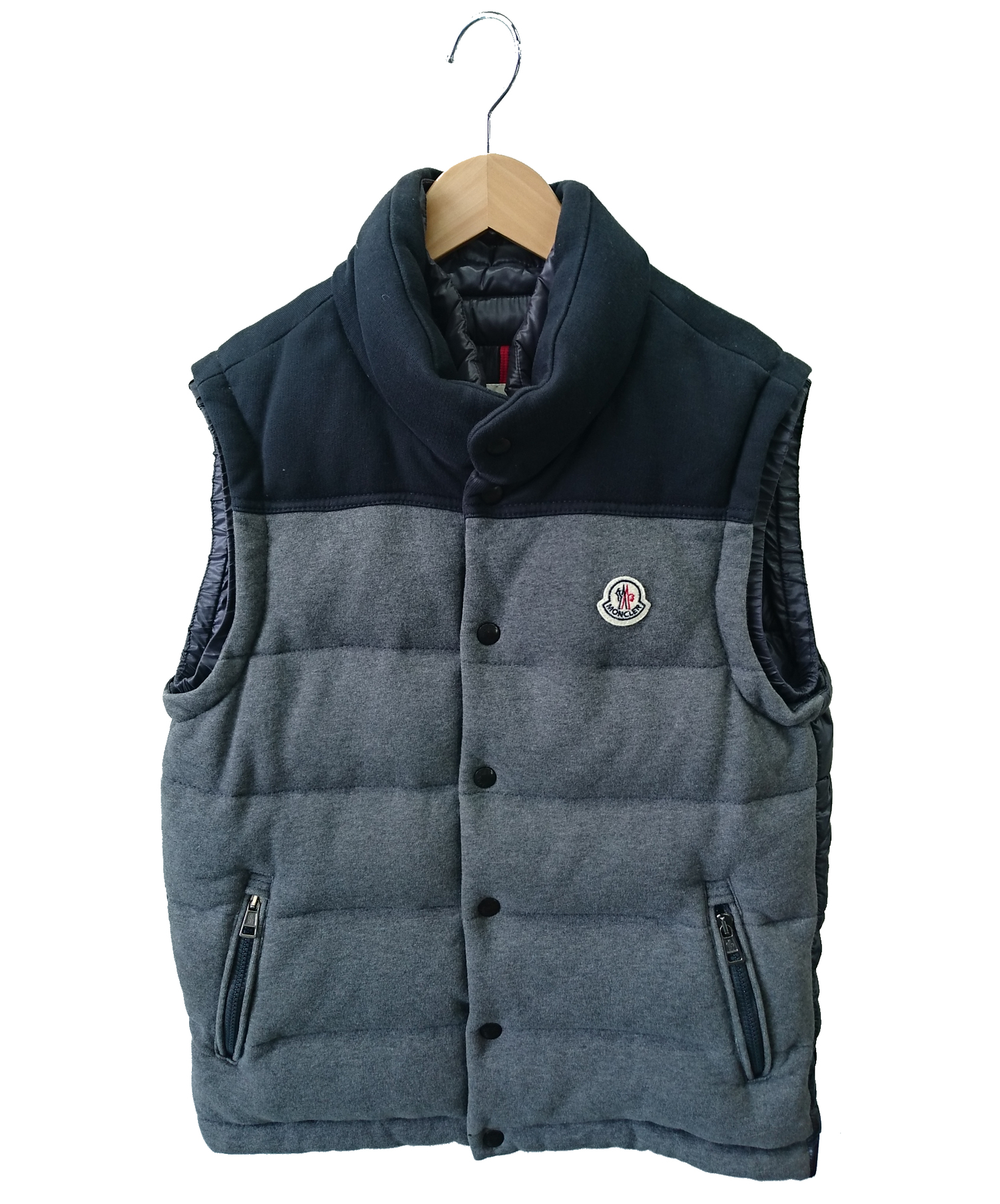 中古 古着通販 Moncler モンクレール ダウンベスト グレー サイズ 表記無 秋物 ブランド 古着通販 トレファク公式 Trefac Fashion