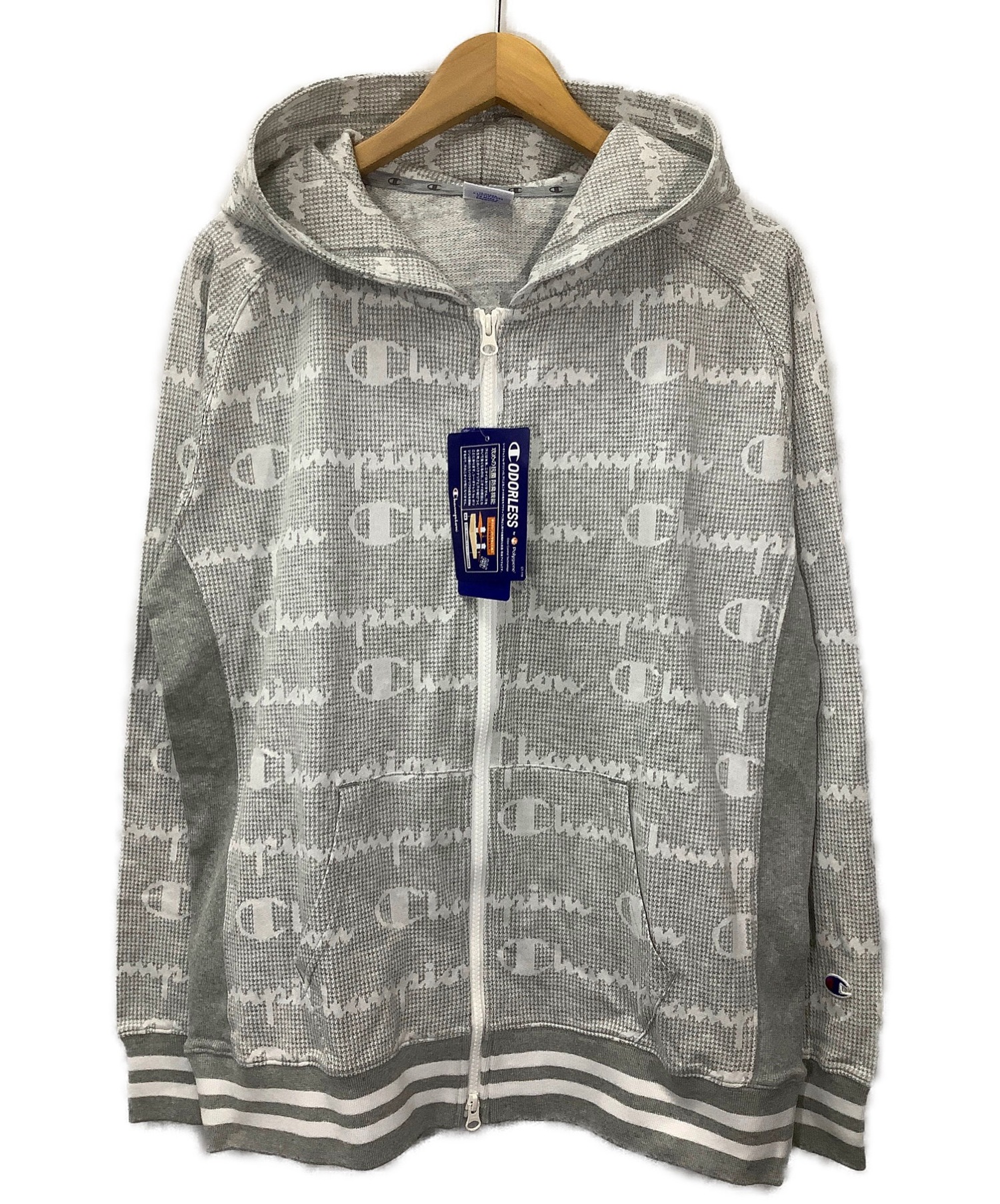 中古 古着通販 Champion チャンピオン ジップパーカー ライトグレー サイズ Size Xl 未使用品 ブランド 古着通販 トレファク公式 Trefac Fashion