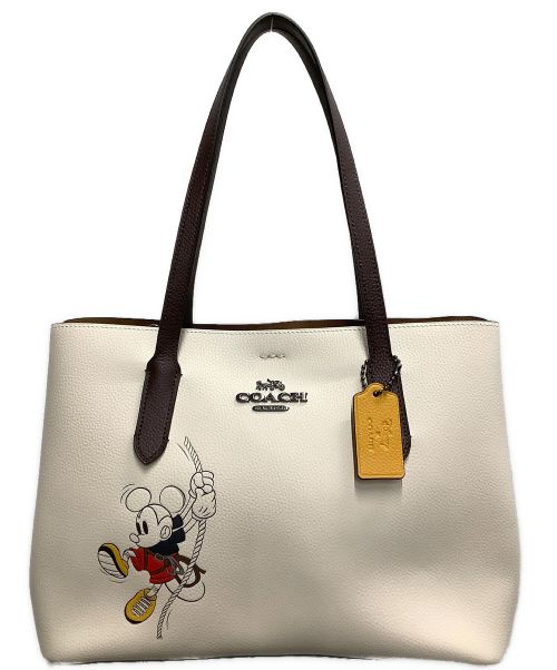 アウトレット激安 Coach Disney コーチ ディズニー ミッキーマウス アイボリー ブラウン 本物保証特価 Fideicomisoderechoupr Org