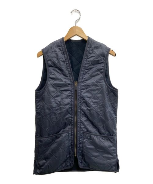 Barbour（バブアー）Barbour (バブアー) POLARQUILT WAISTCOAT/ZIP IN LINER ネイビー サイズ:Sの古着・服飾アイテム