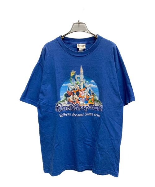 キャラクターTシャツ（キャラクターTシャツ）キャラクターTシャツ (キャラクターTシャツ) [古着]90's Disney(ディズニー)キャラクターTシャツ ブルー サイズ:Lの古着・服飾アイテム