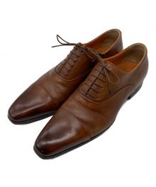 Santoni（サントーニ）の古着「ストレートチップシューズ」｜ブラウン