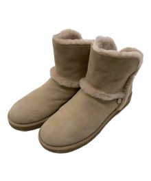 UGG（アグ）の古着「Luxe Spill Seam Mini ムートンブーツ」｜ベージュ