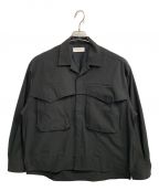 BLAHWブラー）の古着「SOLOTEX オープンカラーシャツ」｜ブラック