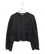 AURALEEオーラリー）の古着「SUPER HEAVY COTTON RIB CARDIGAN」｜ネイビー