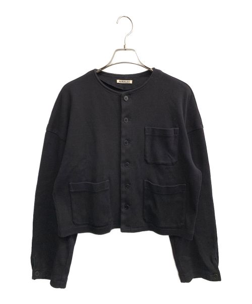 AURALEE（オーラリー）AURALEE (オーラリー) SUPER HEAVY COTTON RIB CARDIGAN ネイビー サイズ:1の古着・服飾アイテム