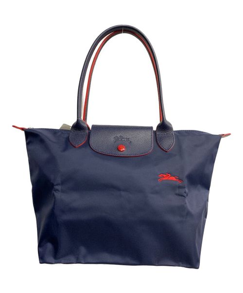 LONGCHAMP（ロンシャン）LONGCHAMP (ロンシャン) 折りたたみバッグ/ルプリアージュ ネイビーの古着・服飾アイテム