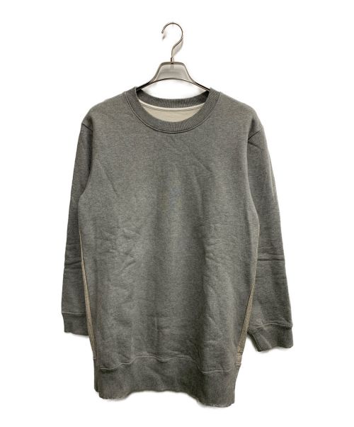 MM6 Maison Margiela（エムエムシックス メゾンマルジェラ）MM6 Maison Margiela (エムエムシックス メゾンマルジェラ) ドッキングスウェット グレー サイズ:Sの古着・服飾アイテム