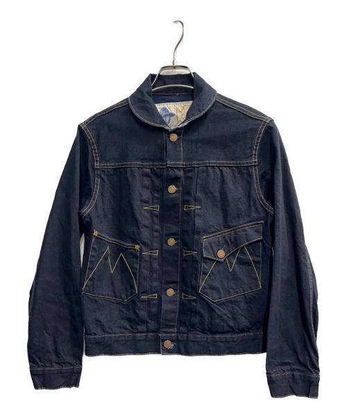 MISTER FREEDOM（ミスターフリーダム）MISTER FREEDOM (ミスターフリーダム) SUGAR CANE (シュガーケーン) 12.4oz DOUBLE INDIGO DENIM RANCH BLOUSE インディゴ サイズ:36の古着・服飾アイテム