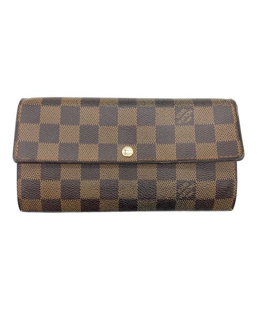 LOUIS VUITTON（ルイ ヴィトン）LOUIS VUITTON (ルイ ヴィトン) 長財布/ダミエ ポルトフォイユ・サラ ブラウンの古着・服飾アイテム