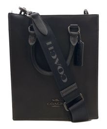 COACH（コーチ）の古着「ディラン カラーブロック キャンバス トートバッグ」｜ブラック×チャコール