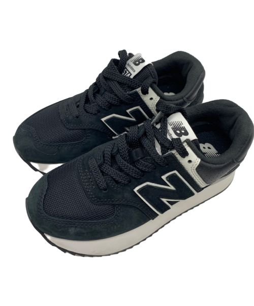 NEW BALANCE（ニューバランス）NEW BALANCE (ニューバランス) ローカットスニーカー WL574Z ブラック サイズ:22.5の古着・服飾アイテム