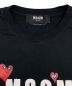 中古・古着 MSGM (エムエスジーエム) FUNNY HEARTロゴTシャツ ブラック サイズ:M：7000円