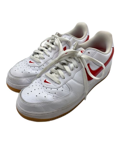 NIKE（ナイキ）NIKE (ナイキ) ローカットスニーカー AIR FORCE1 LOW ホワイト×レッド サイズ:28.5cmの古着・服飾アイテム