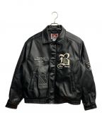 BEN DAVISベンデイビス）の古着「BD FAUX LEATHER JACKET」｜ブラック