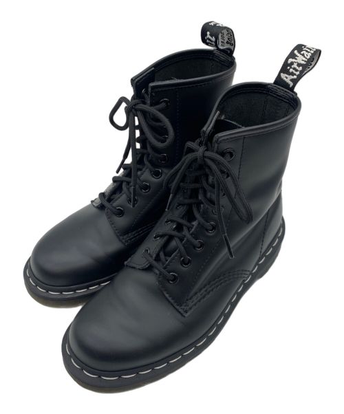 Dr.Martens（ドクターマーチン）Dr.Martens (ドクターマーチン) ホワイトステッチ 8ホールブーツ ブラック サイズ:UK5の古着・服飾アイテム