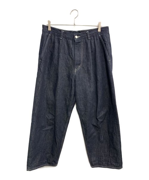 Graphpaper（グラフペーパー）Graphpaper (グラフペーパー) Selvage Denim Two Tuck Tapered Pants (セルビッチデニム 2タック テーパードパンツ) インディゴ サイズ:3の古着・服飾アイテム