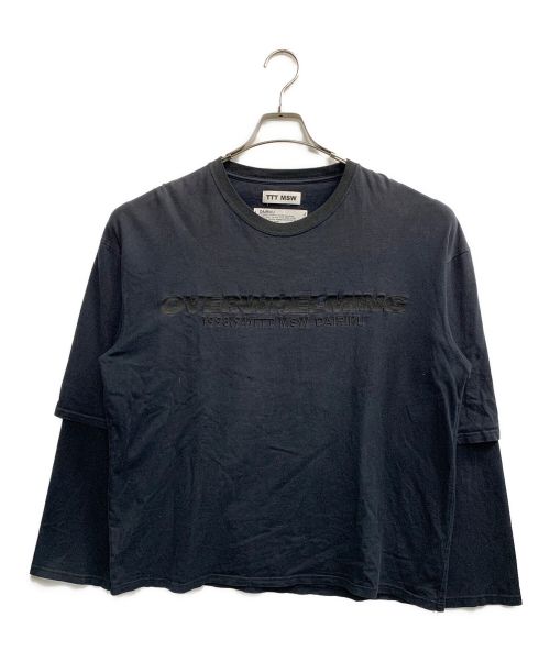 TTT MSW（ティー）TTT MSW (ティー) DAIRIKU (ダイリク) レイヤードロングスリーブTシャツ ネイビー サイズ:不明の古着・服飾アイテム