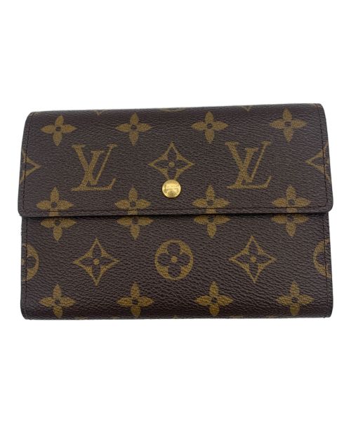 LOUIS VUITTON（ルイ ヴィトン）LOUIS VUITTON (ルイ ヴィトン) ポルトトレゾール エテュイパピエ ブラウンの古着・服飾アイテム